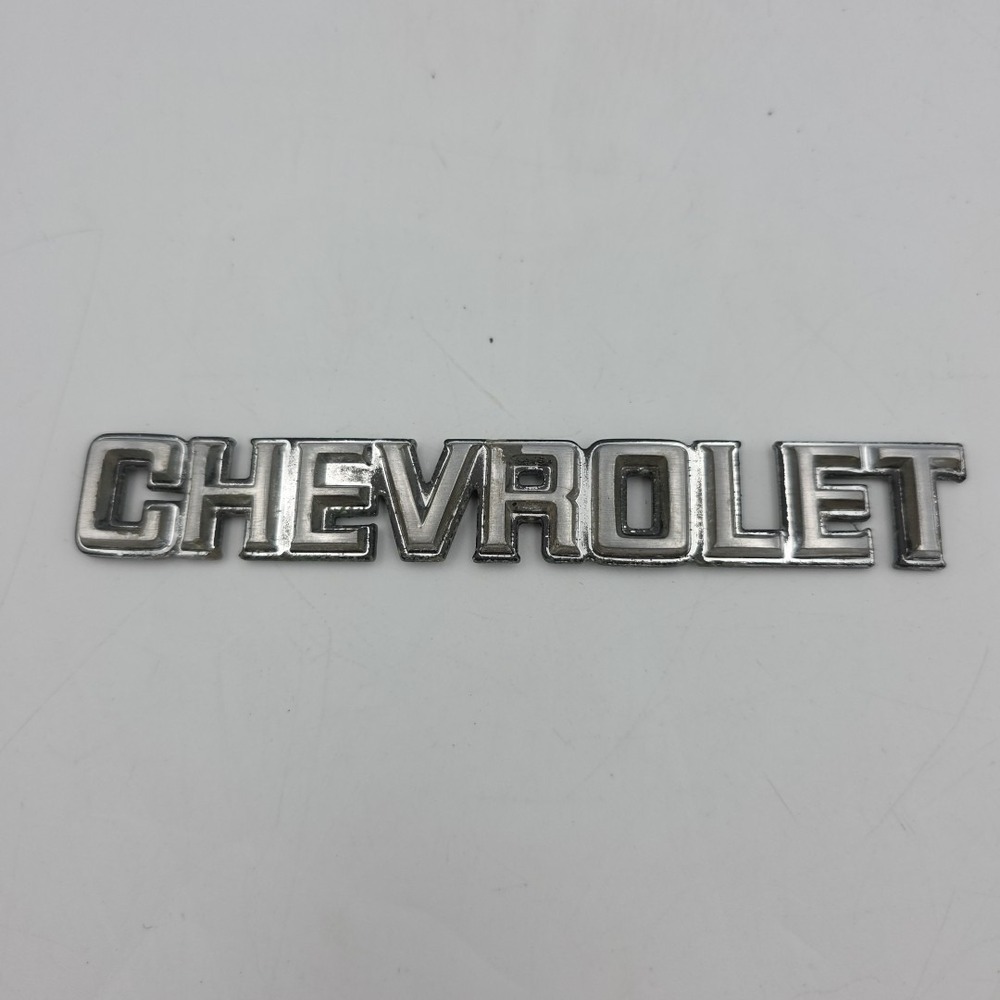Chevrolet Emblem Vintage Nameplate Chrome Label Badge Car Truck Van